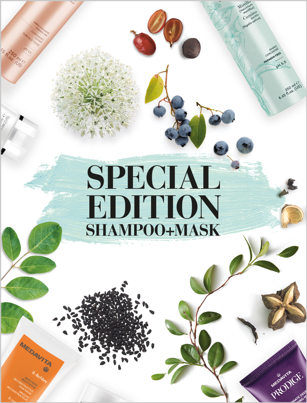 SCOPRI LA SPECIAL EDITION SHAMPOO+MASCHERA MEDAVITA.